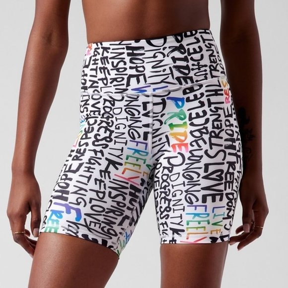 PRIDE XL,XXL,3XL Train Shorts SOLD OUT Elation Biker Yoga Sports Equality Soft - Picture 8 of 11